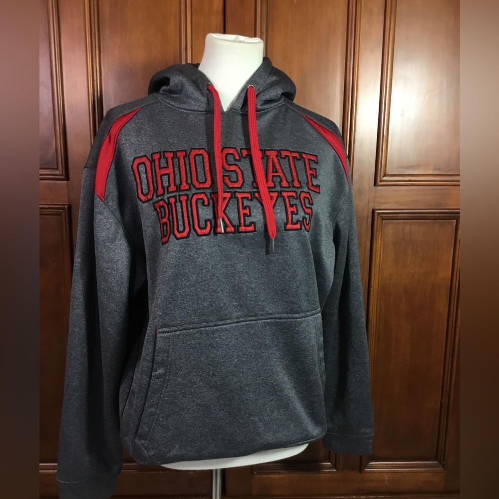 The Ohio State University Hoodie Women’s Medium Euc As Seen Scarlett And Gray Em